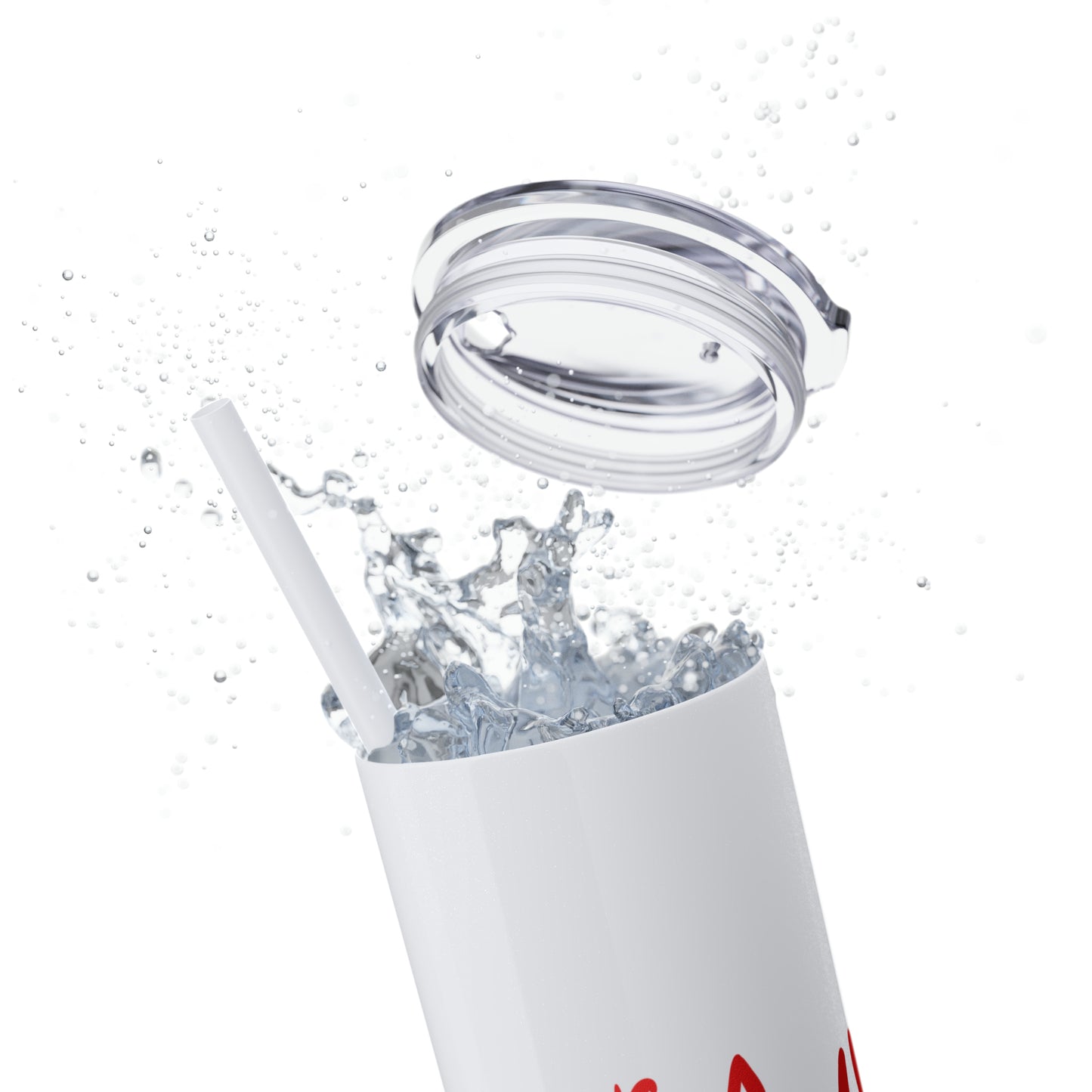 Yuletide Meltdown - Skinny Tumbler with Straw, 20oz