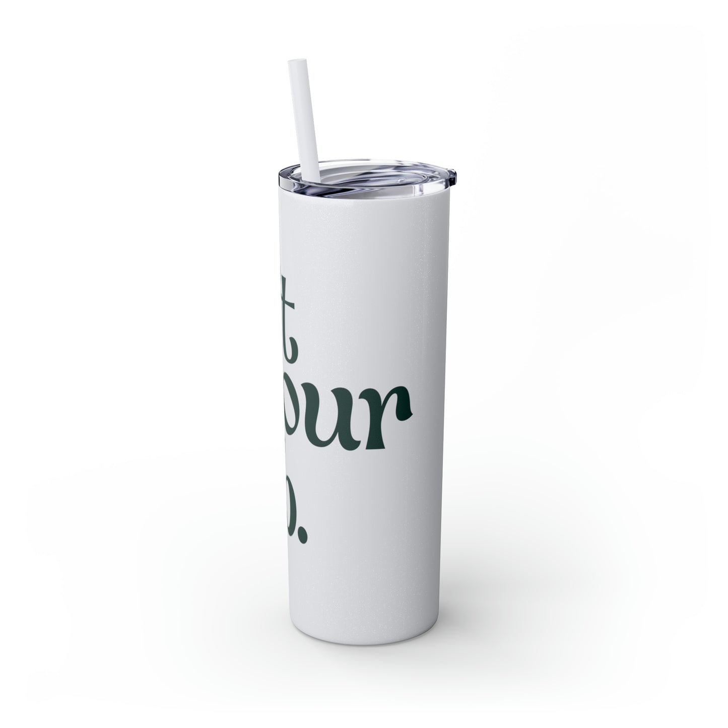 Quit Your Job - Skinny Tumbler with Straw, 20oz