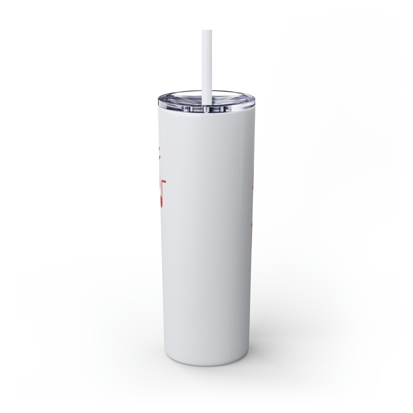 Fa La La La - Skinny Tumbler with Straw, 20oz