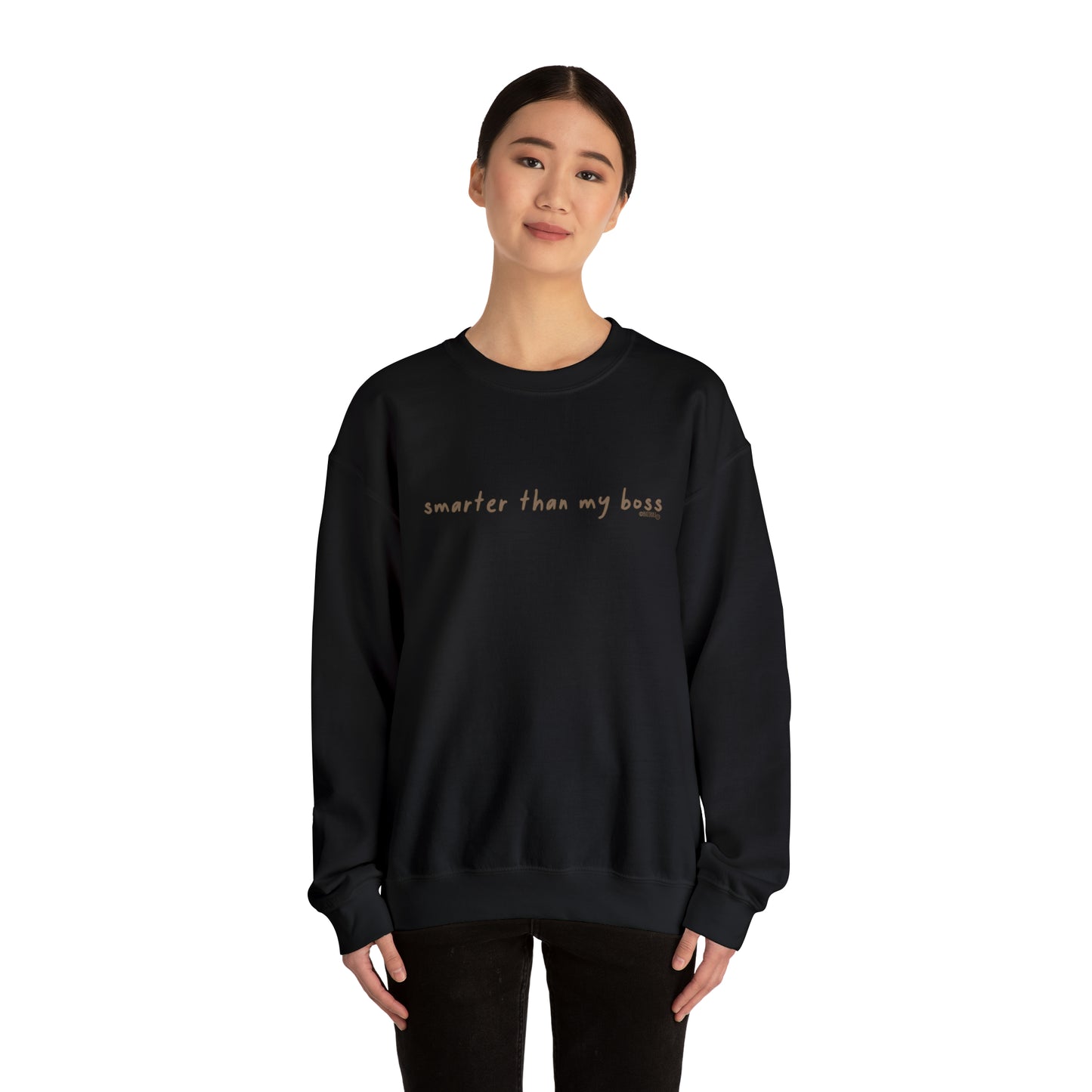 Smarter Than My Boss - Unisex Heavy Blend™ Crewneck Sweatshirt