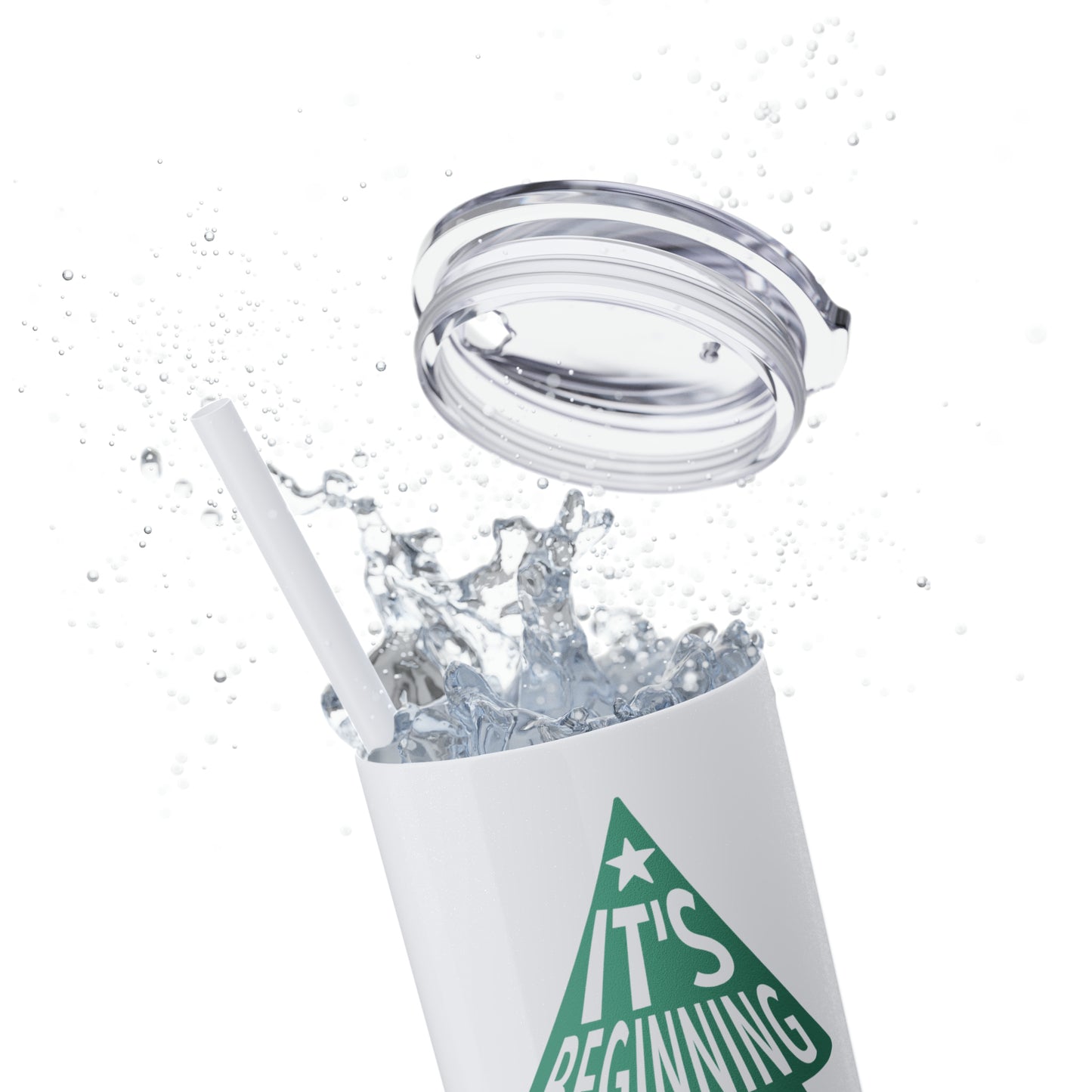 Late Stage Capitalism - Skinny Tumbler with Straw, 20oz
