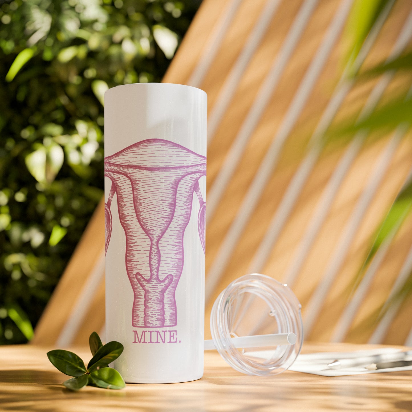 Mine - Skinny Tumbler with Straw, 20oz