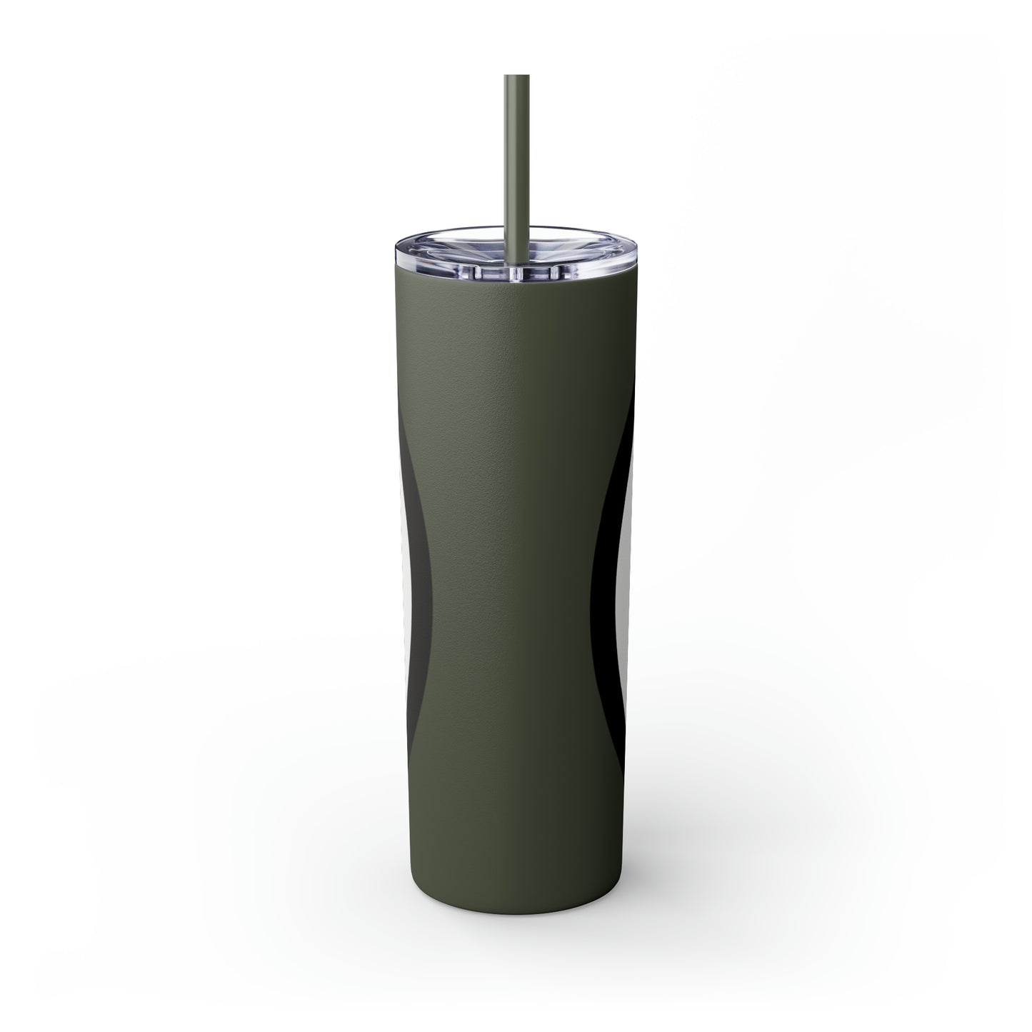 Buzzkill Face - Skinny Tumbler with Straw, 20oz