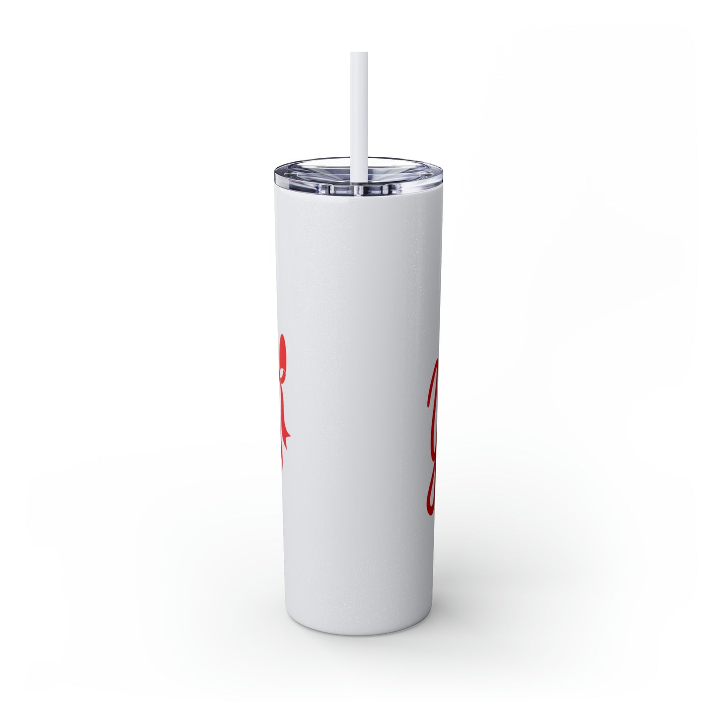 Yuletide Meltdown - Skinny Tumbler with Straw, 20oz