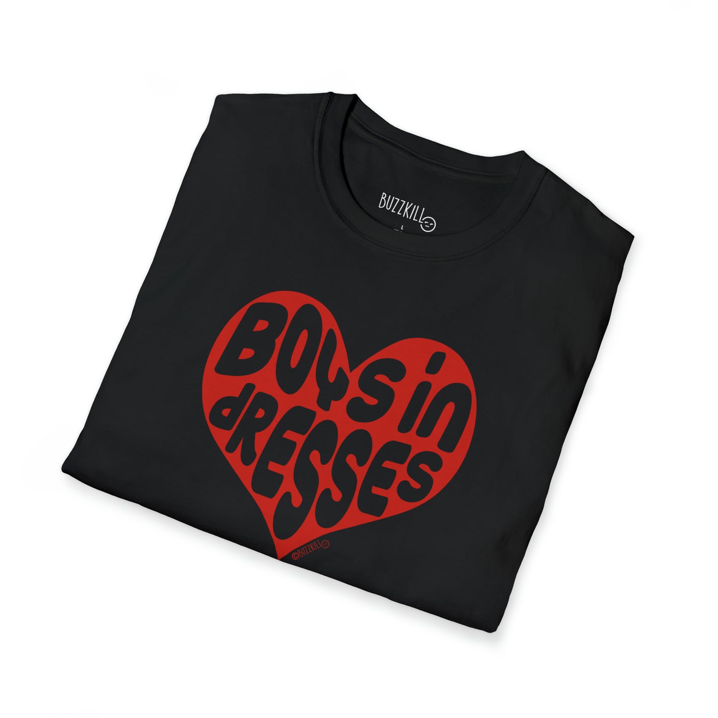 Boys In Dresses Heart - Unisex Softstyle Tee