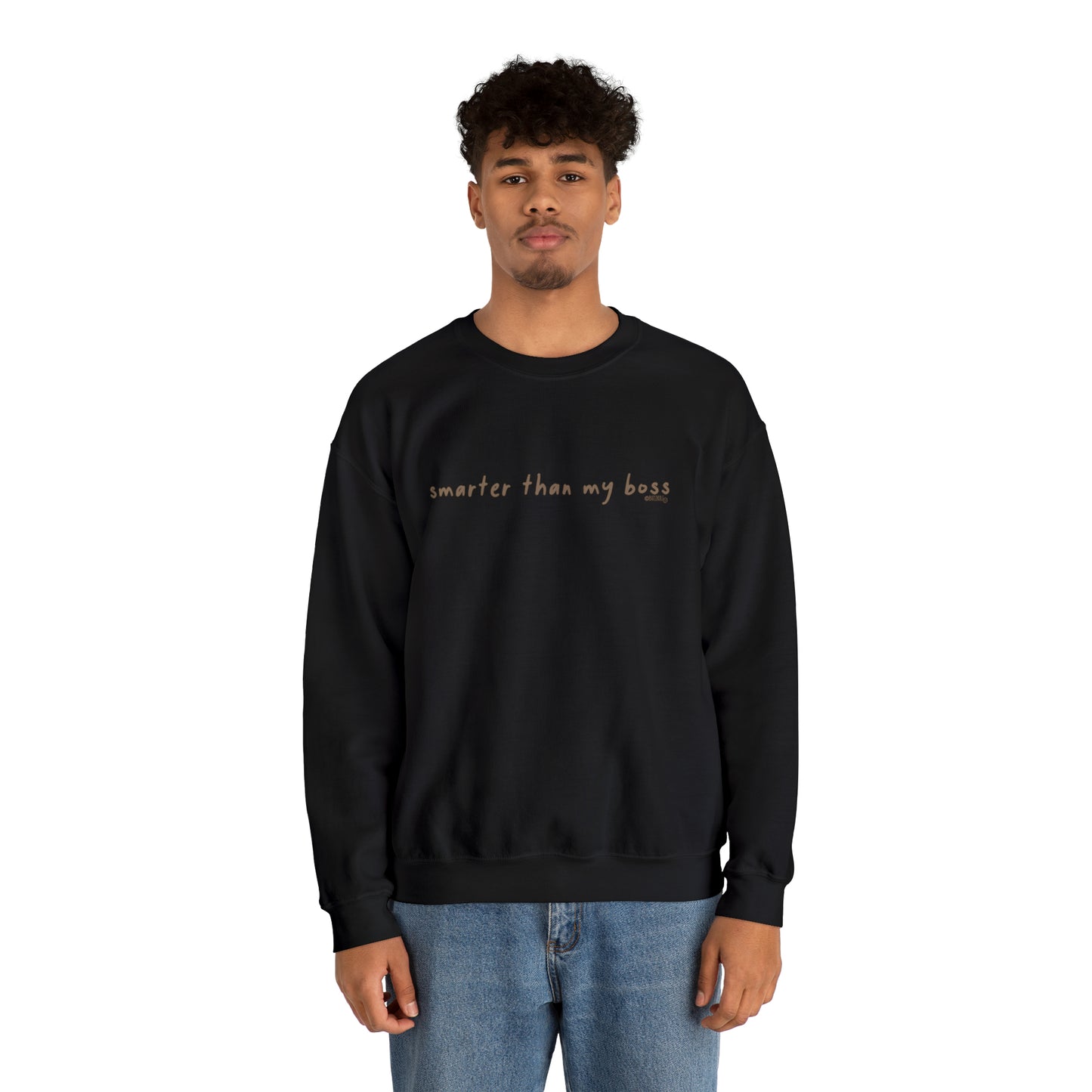 Smarter Than My Boss - Unisex Heavy Blend™ Crewneck Sweatshirt
