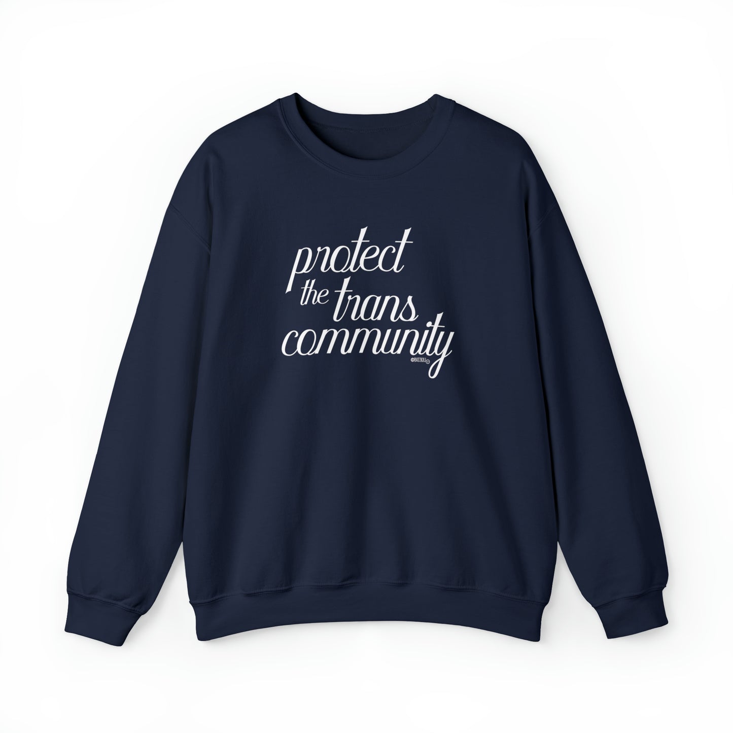 Protect The Trans Community - Unisex Heavy Blend™ Crewneck Sweatshirt