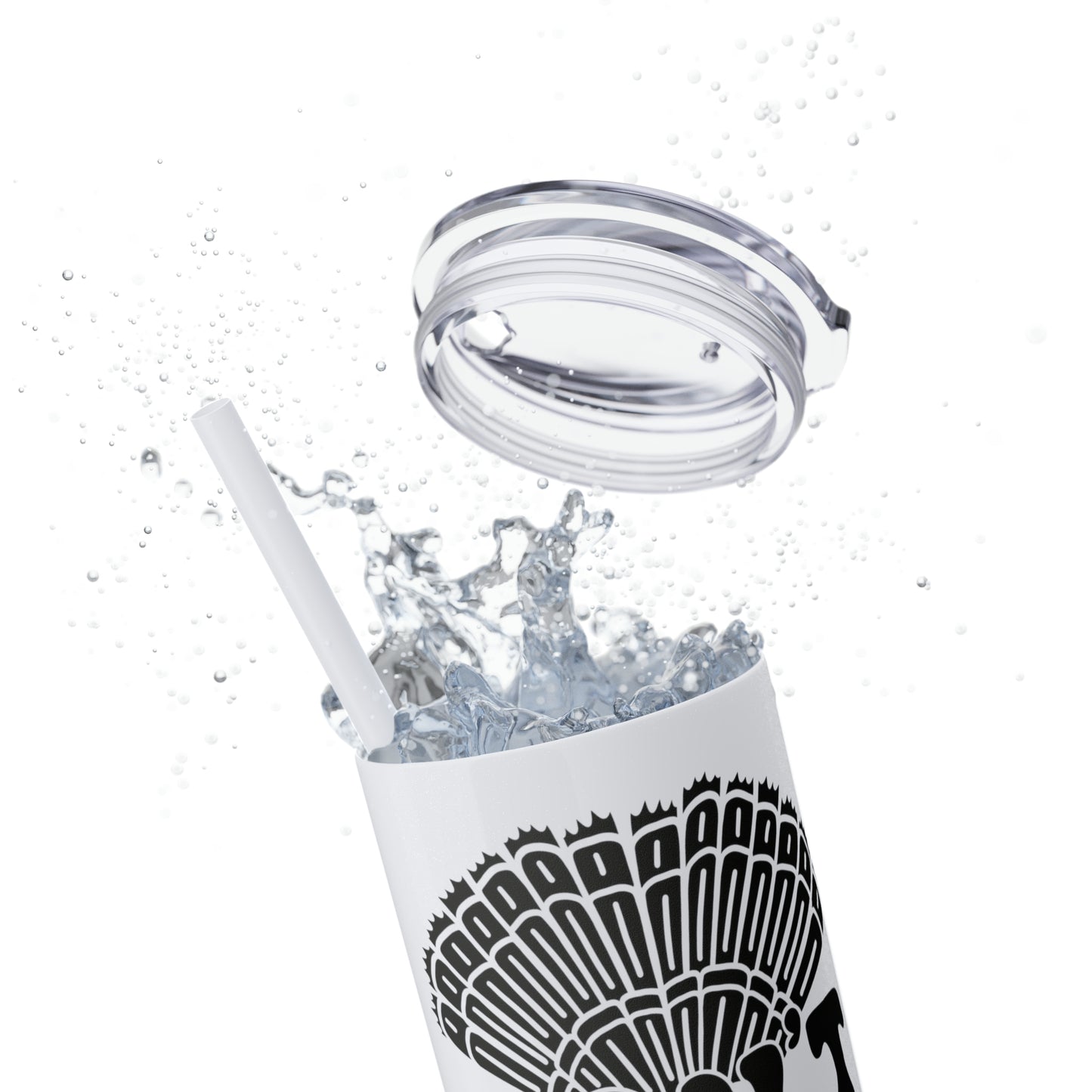 Don't Eat Your Friends - Skinny Tumbler with Straw, 20oz