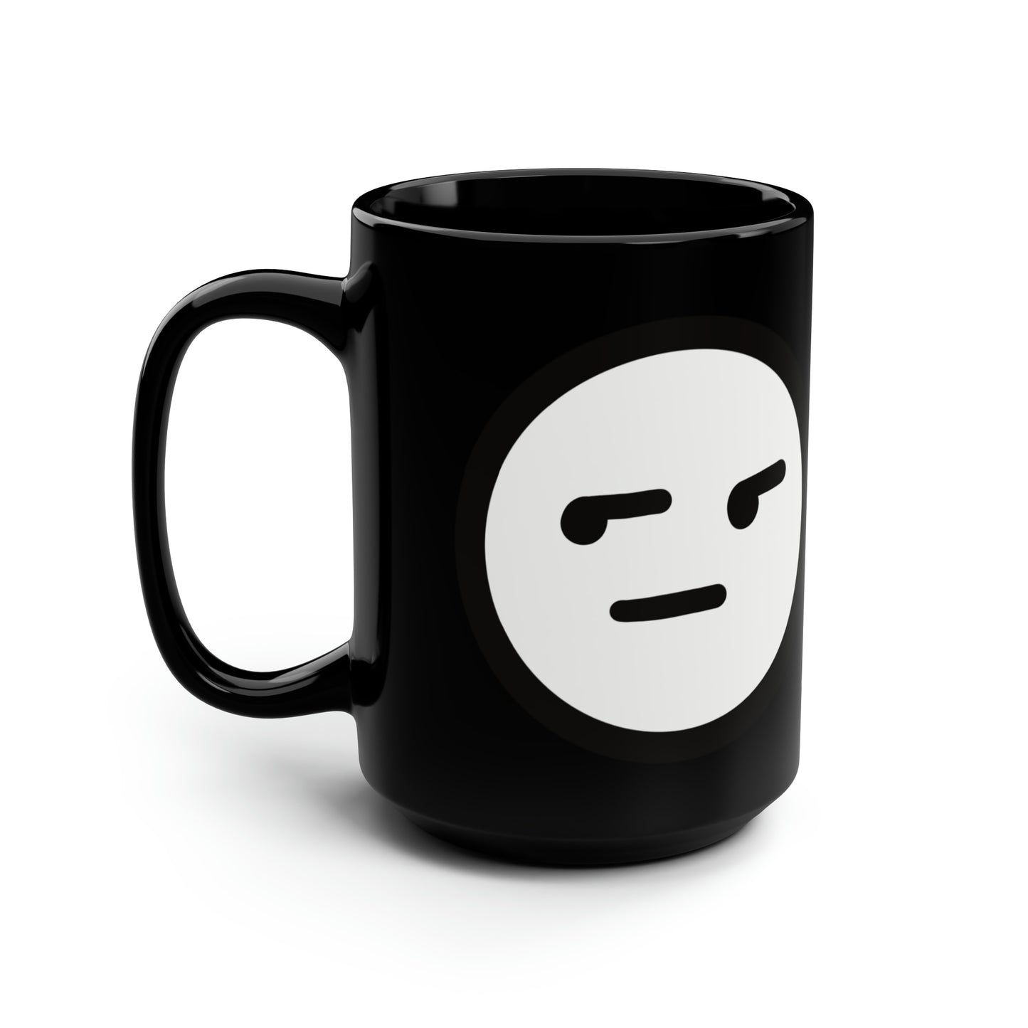 Buzzkill Face - Black Mug, 15oz