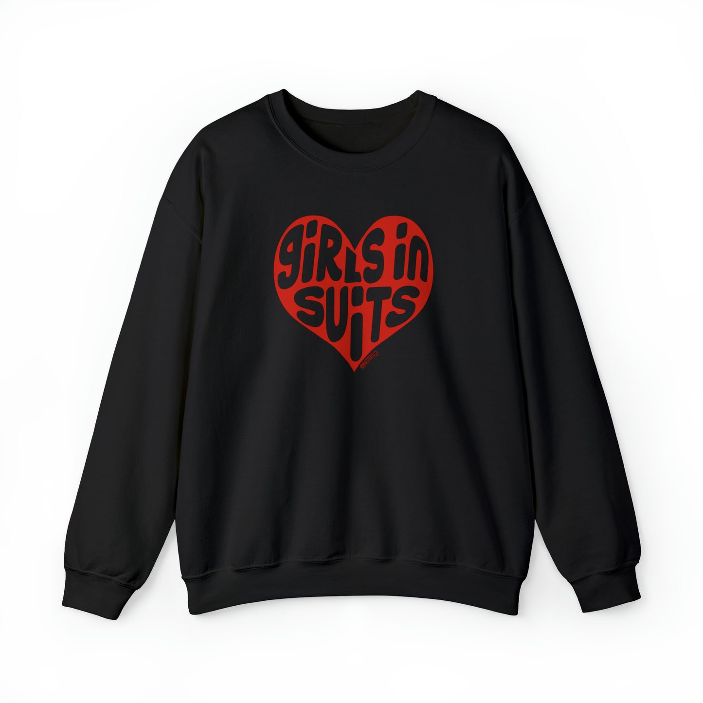 Girls In Suits Heart - Unisex Heavy Blend™ Crewneck Sweatshirt