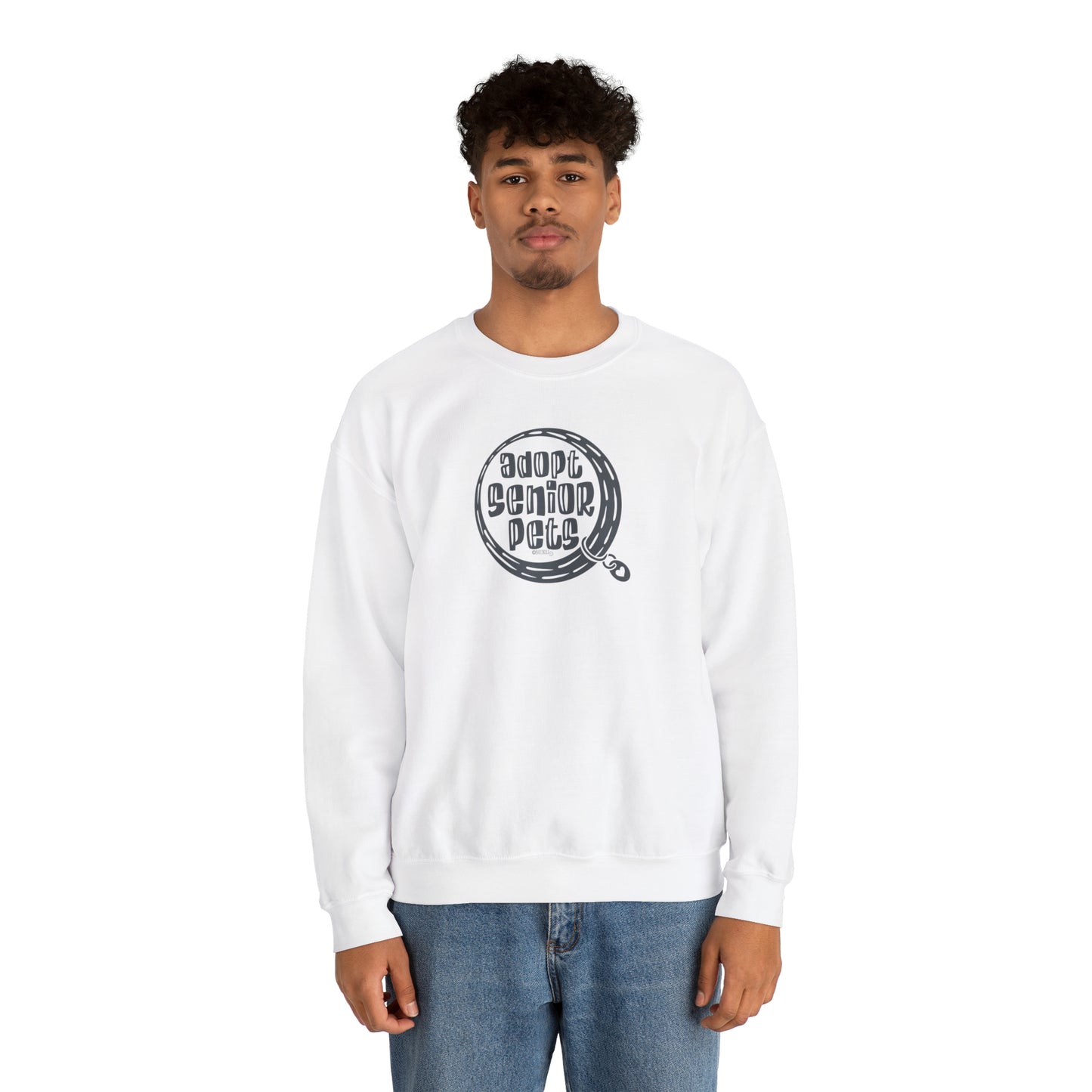 Adopt Senior Pets - Unisex Heavy Blend™ Crewneck Sweatshirt