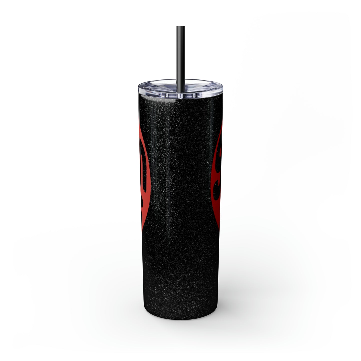 Girls In Suits Heart - Skinny Tumbler with Straw, 20oz
