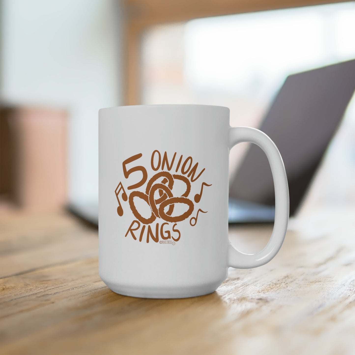 5 Onion Rings - Ceramic Mug 15oz