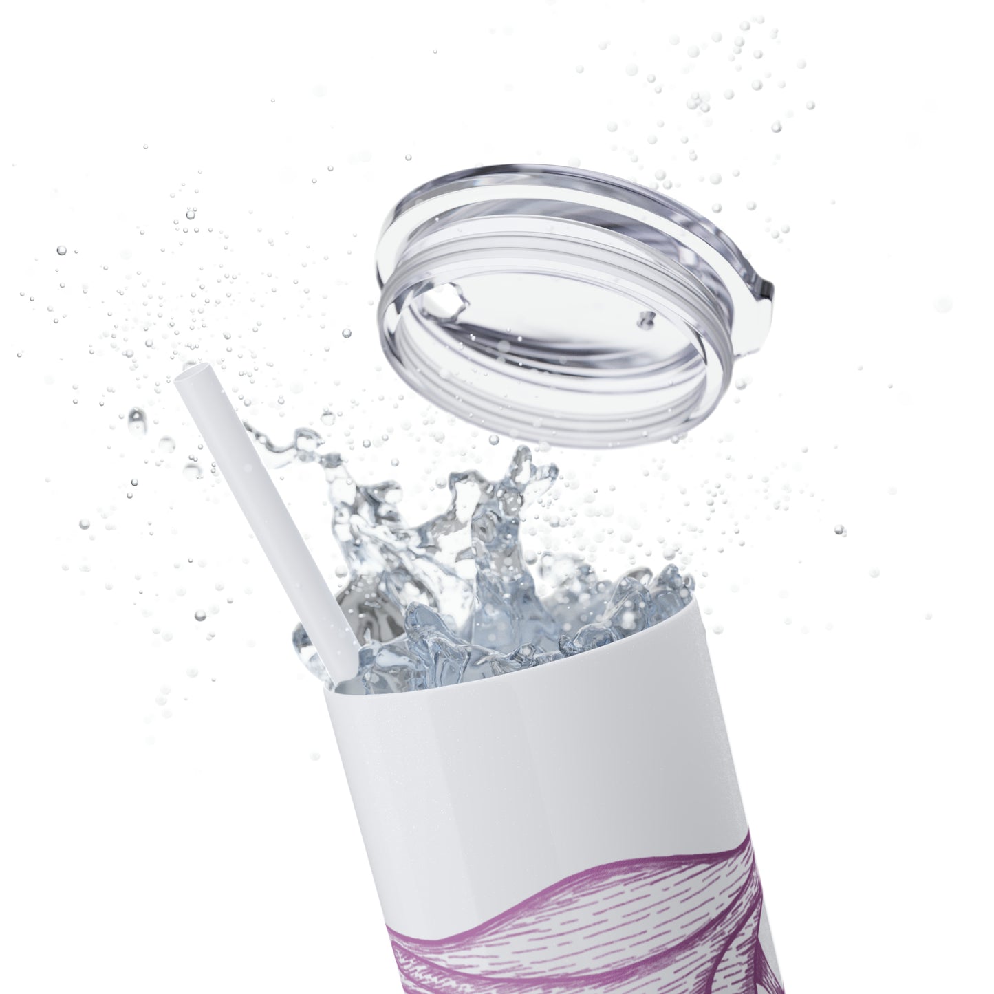 Mine - Skinny Tumbler with Straw, 20oz