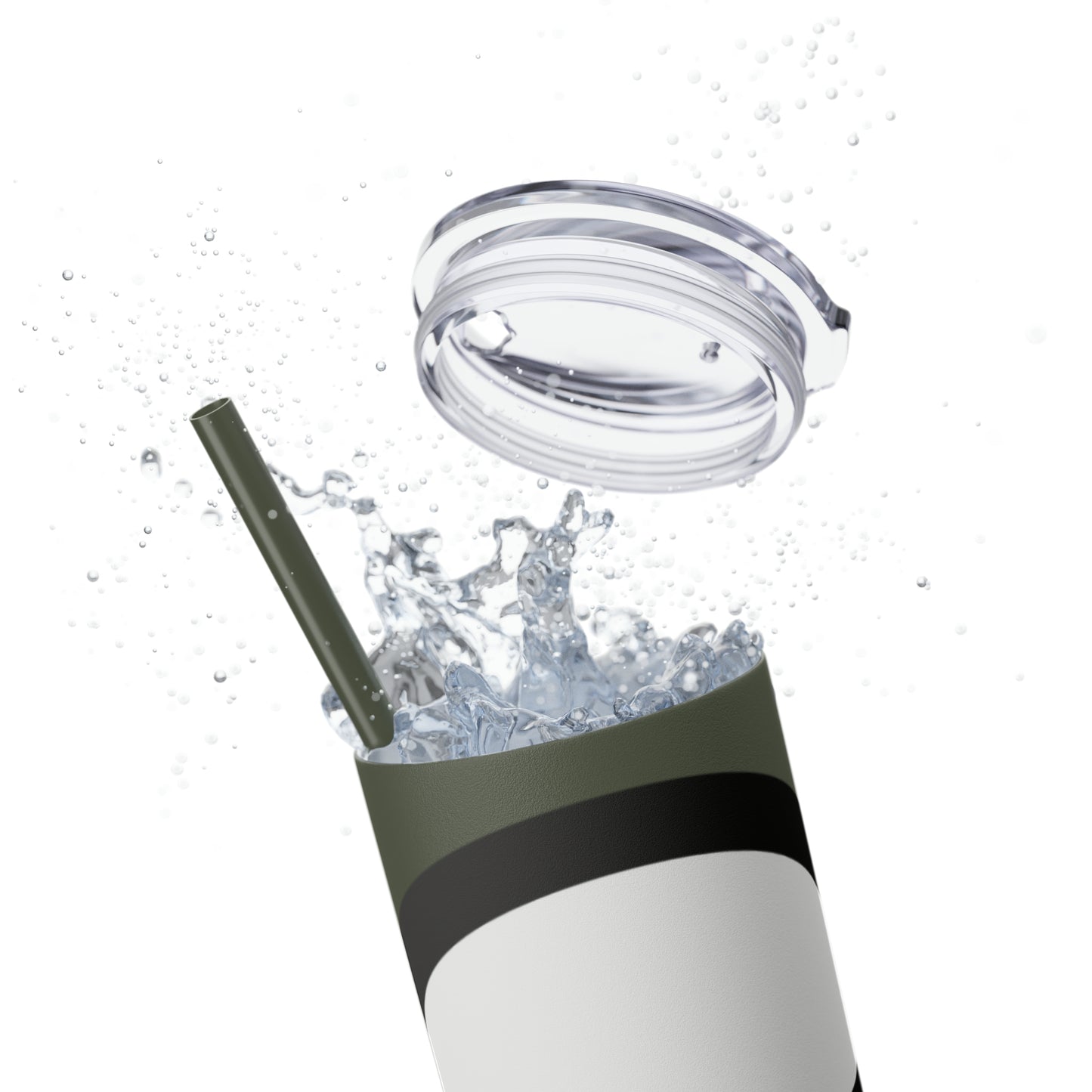 Buzzkill Face - Skinny Tumbler with Straw, 20oz