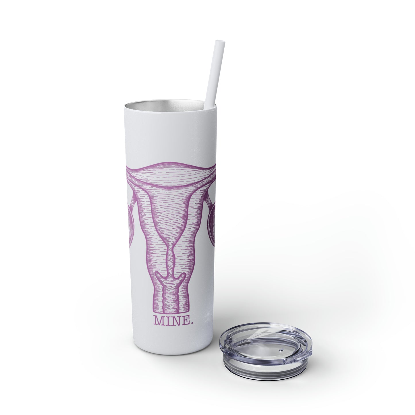 Mine - Skinny Tumbler with Straw, 20oz