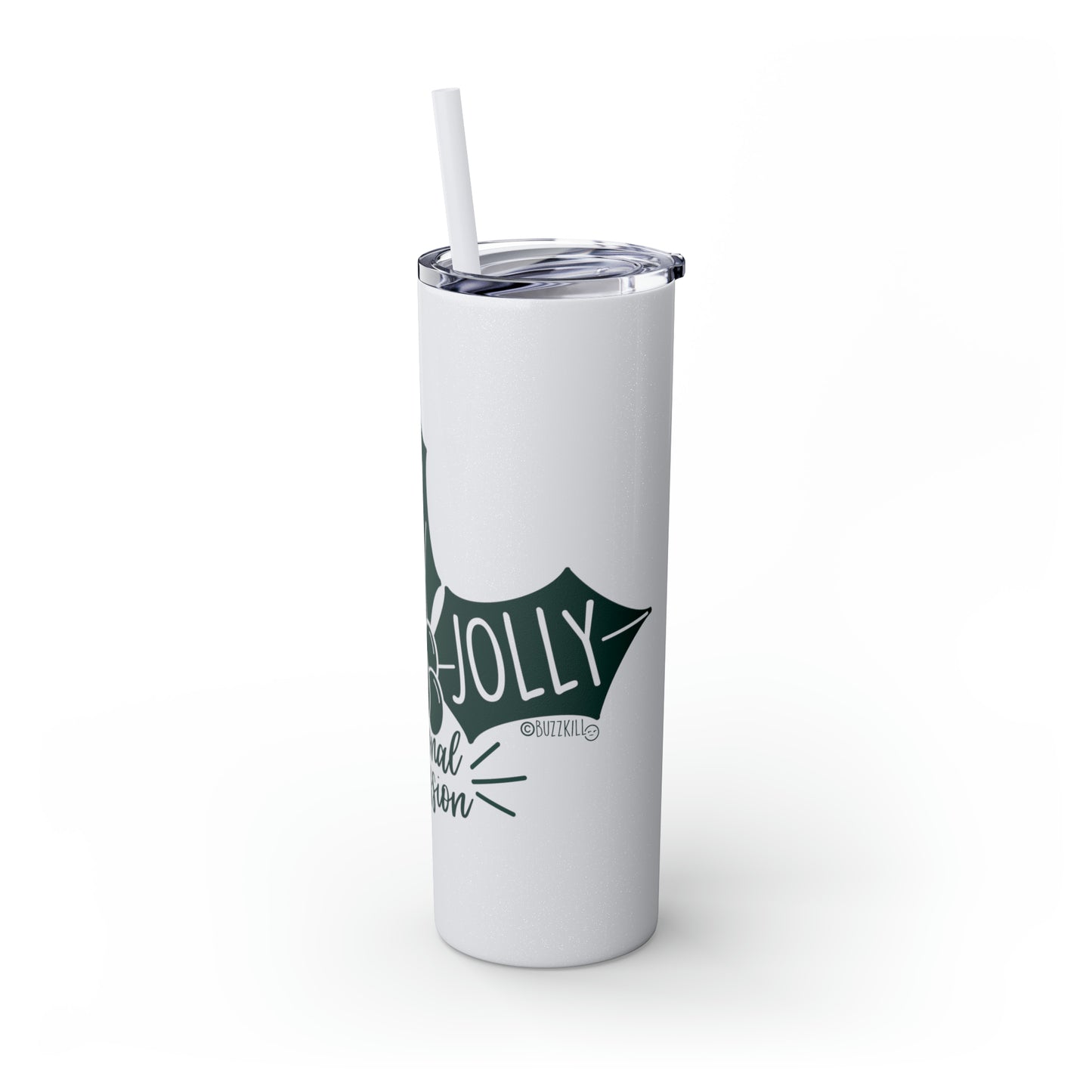 Seasonal Depression - Skinny Tumbler with Straw, 20oz