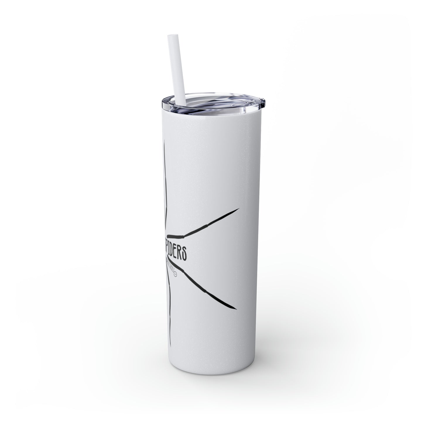 I Save Spiders - Skinny Tumbler with Straw, 20oz