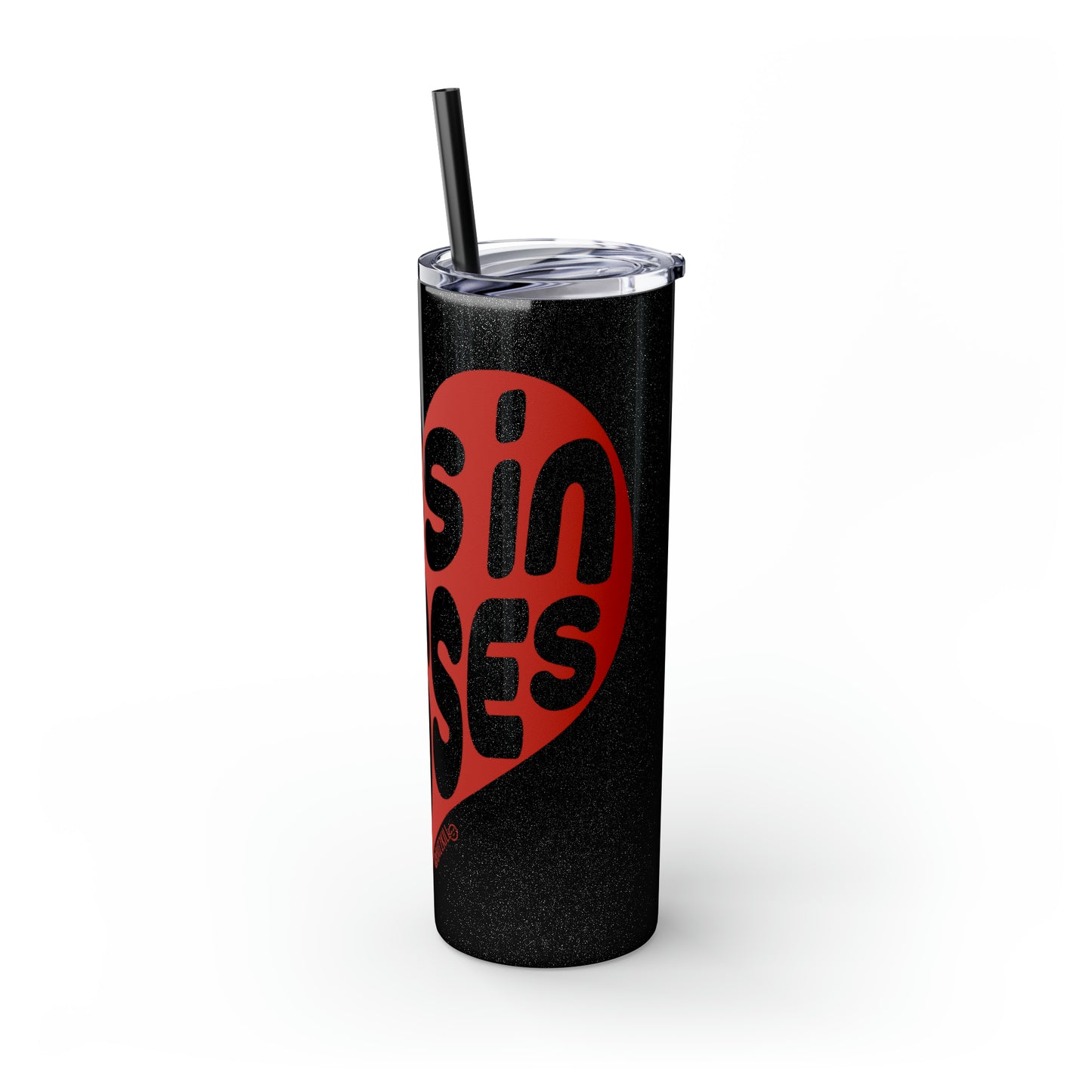 Boys In Dresses Heart - Skinny Tumbler with Straw, 20oz