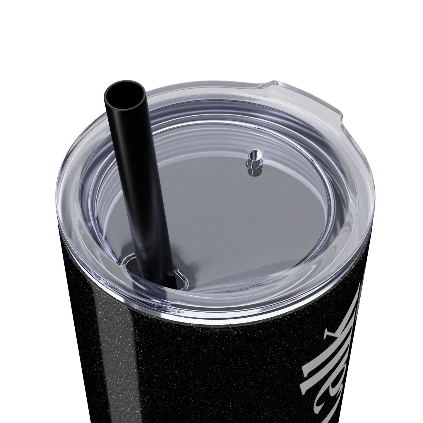 No Small Talk - Skinny Tumbler with Straw, 20oz