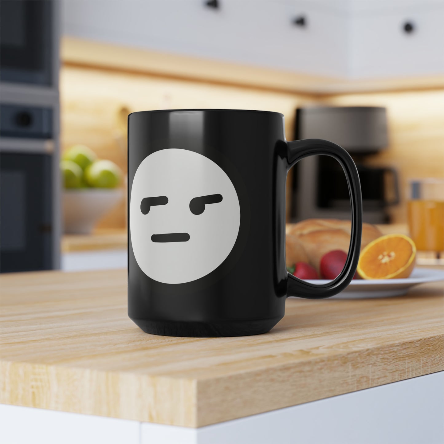 Buzzkill Face - Black Mug, 15oz