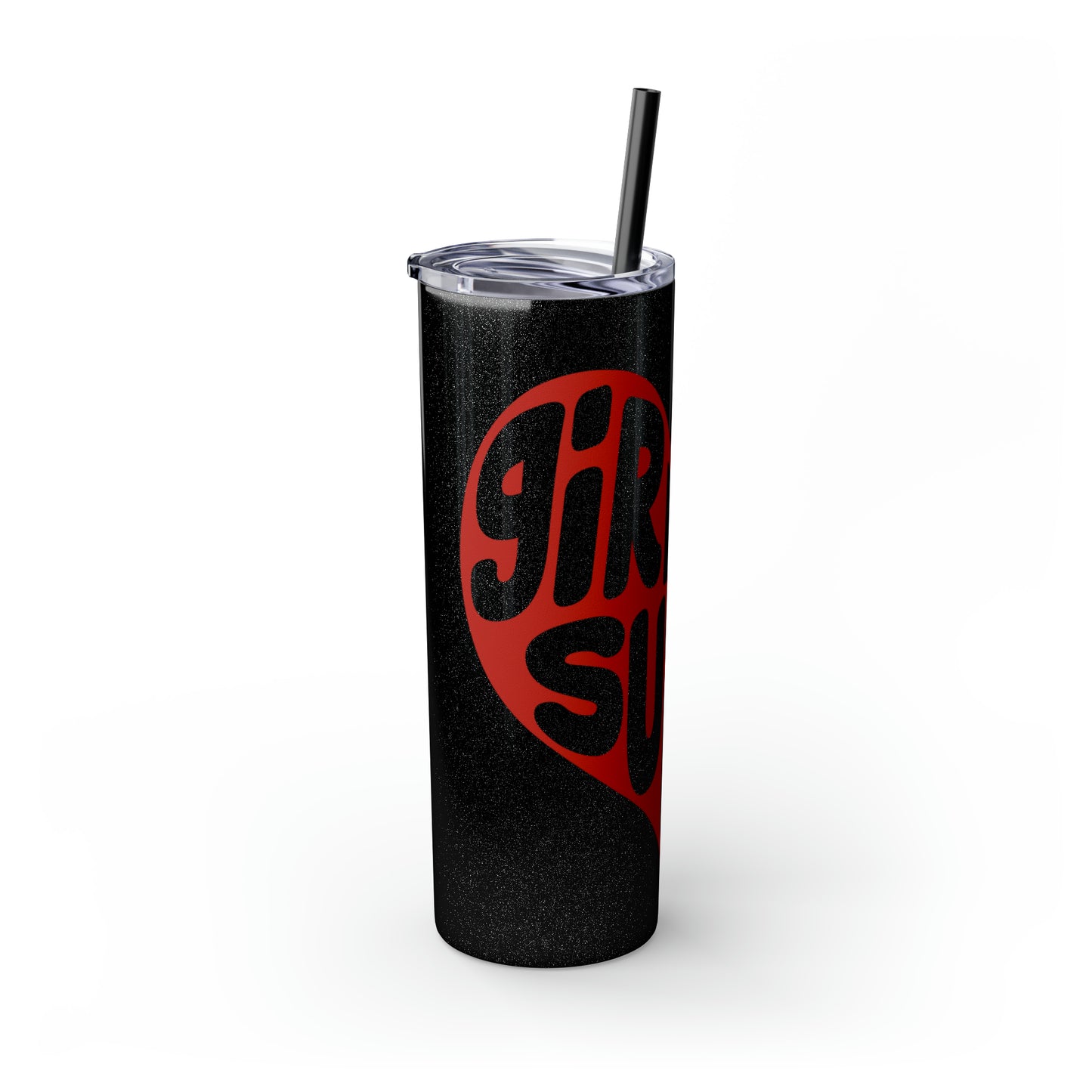 Girls In Suits Heart - Skinny Tumbler with Straw, 20oz
