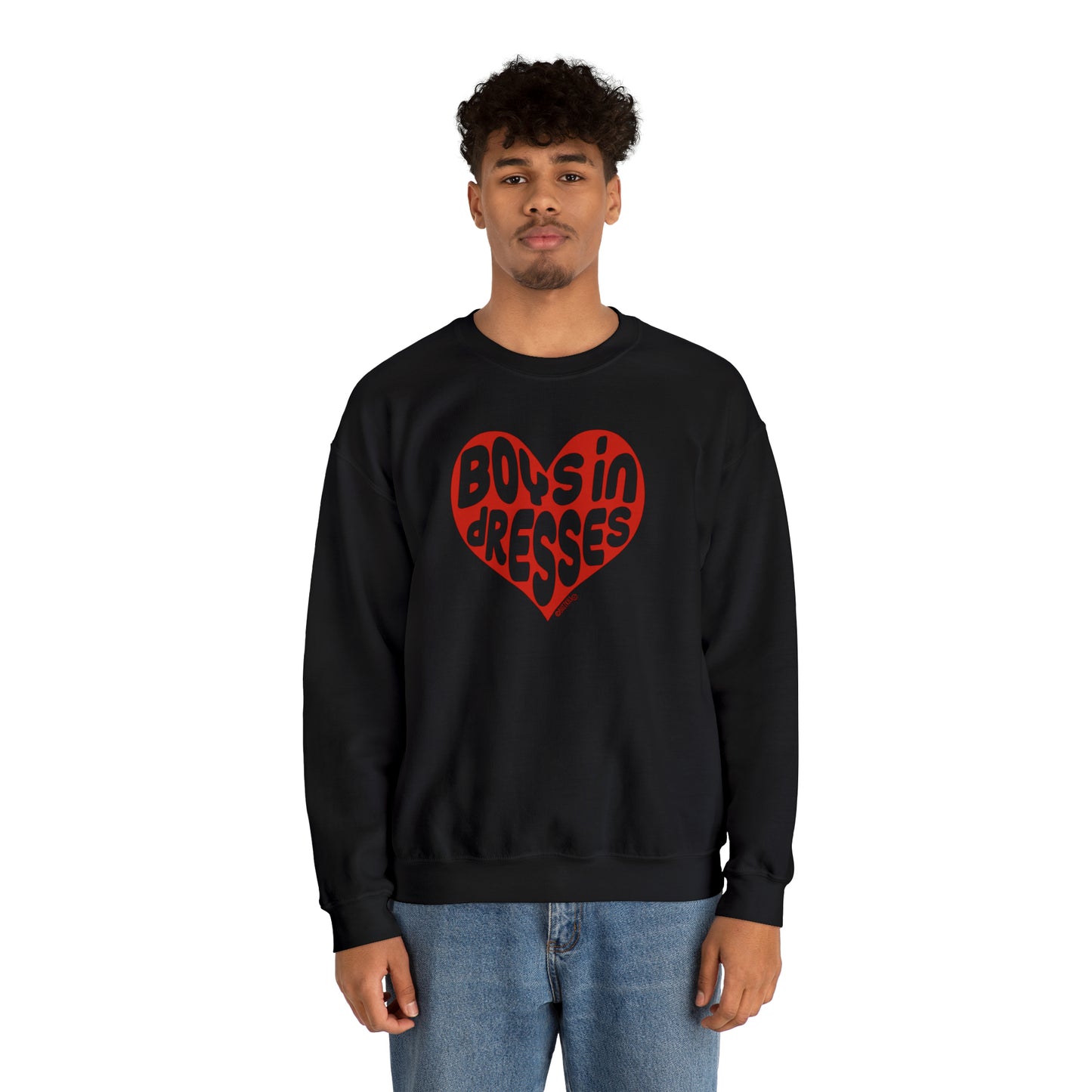 Boys In Dresses Heart - Unisex Heavy Blend™ Crewneck Sweatshirt