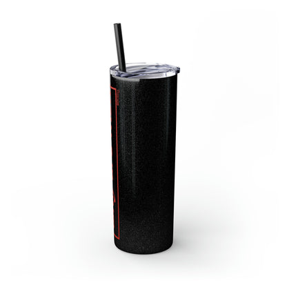 Why Are Men - Skinny Tumbler with Straw, 20oz