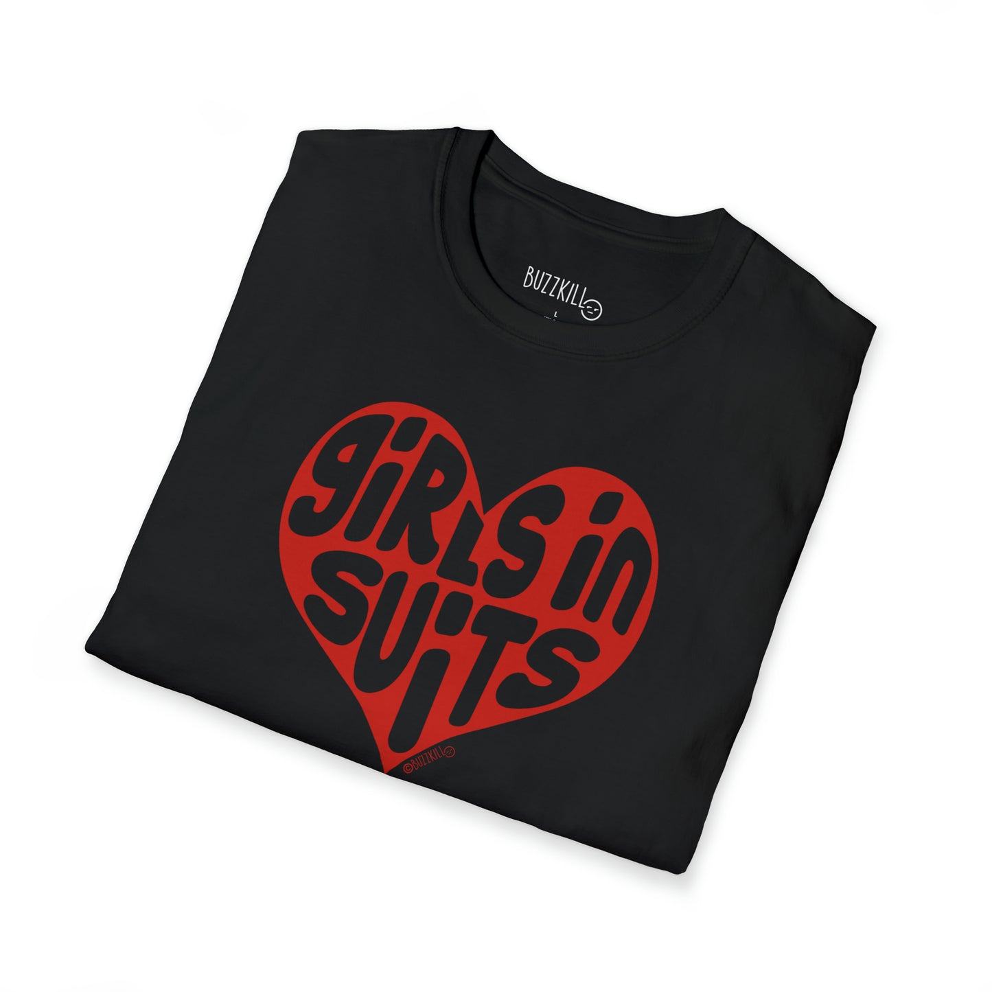 Girls In Suits Heart - Unisex Softstyle Tee