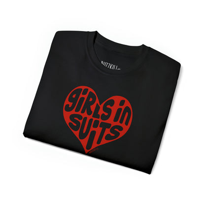 Girls In Suits Heart - Unisex Ultra Cotton Tee