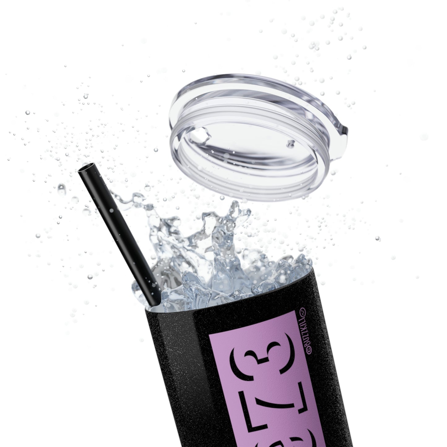 Roe V. Wade Date - Skinny Tumbler with Straw, 20oz