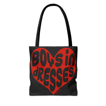 Boys In Dresses Heart - Tote Bag